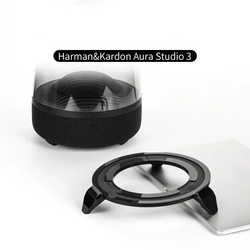Home Cinema Rack - ขาตั้งลำโพงอะคริลิคที่วางที่ยึดบนโต๊ะลำโพงวิทยุแบบพกพาใช้ได้กับ Harman/Kardon Aura Studio3/4ลำโพง