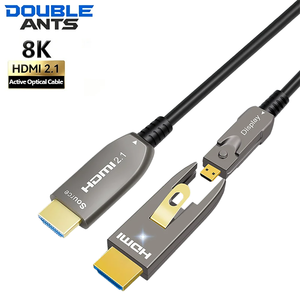 Home Cinema Hdmi - สาย HDMI 2.1 แบบใยแก้วนำแสง 8K ที่ถอดประกอบได้