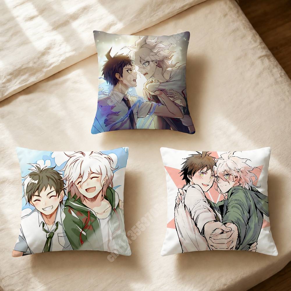 Home Cinema Couch - ปลอกหมอนพิมพ์ลาย Komahina Danganronpa Komaeda & Hinata