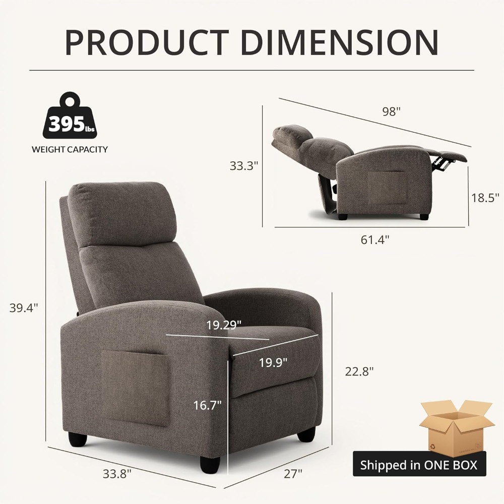 Home Cinema Couch - เก้าอี้ปรับเอนแบบดันหลังด้วยมือ รุ่นใหม่, โซฟาโฮมเธียเตอร์เดี่ยวปรับได้, สำหรับห้องนั่งเล่น, แบบสั่งทำ