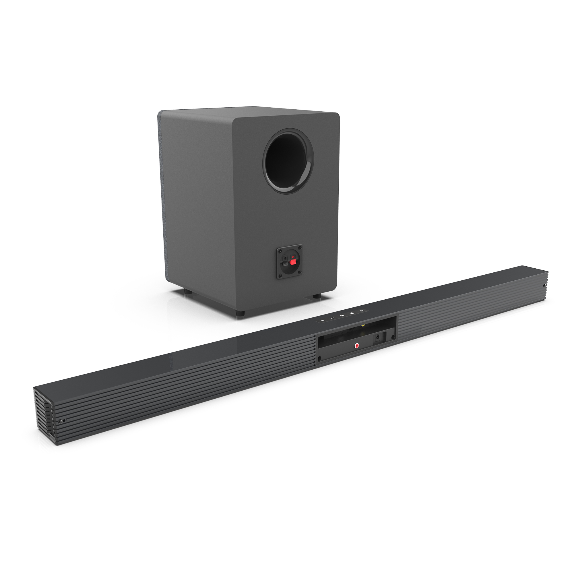 ลำโพงซาวด์บาร์ทีวี 84W พร้อมซั - Home Cinema Hdmi บทวิจารณ์และราคา