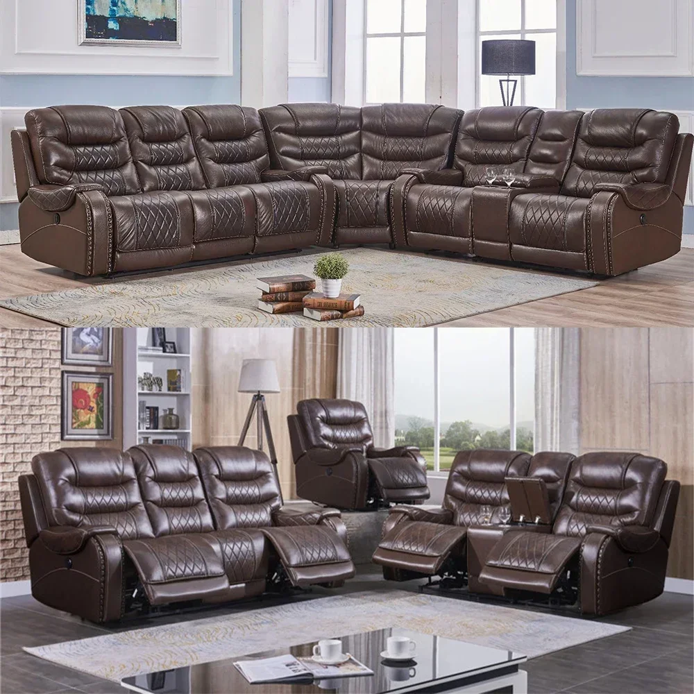 โซฟาปรับเอนไฟฟ้าหนังแท้คุณภาพส - Home Cinema Couch บทวิจารณ์และราคา