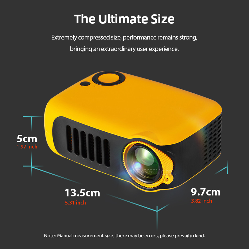 A2000 มินิโปรเจคเตอร์แบบพกพาโฮ - Home Cinema Hdmi บทวิจารณ์และราคา