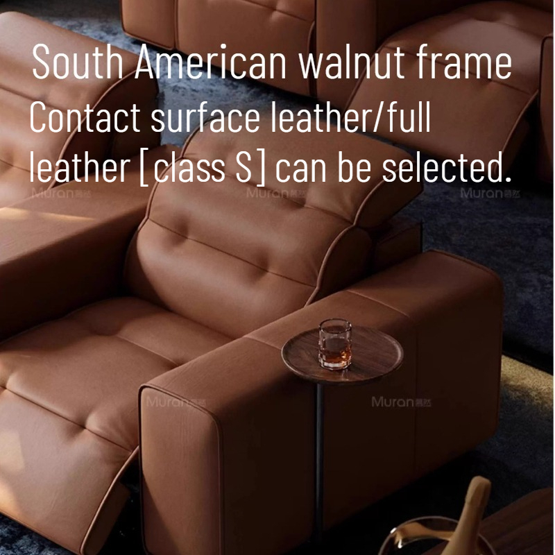 โซฟาหนังแท้ไฟฟ้าสำหรับห้องนั่ง - Home Cinema Couch บทวิจารณ์และราคา