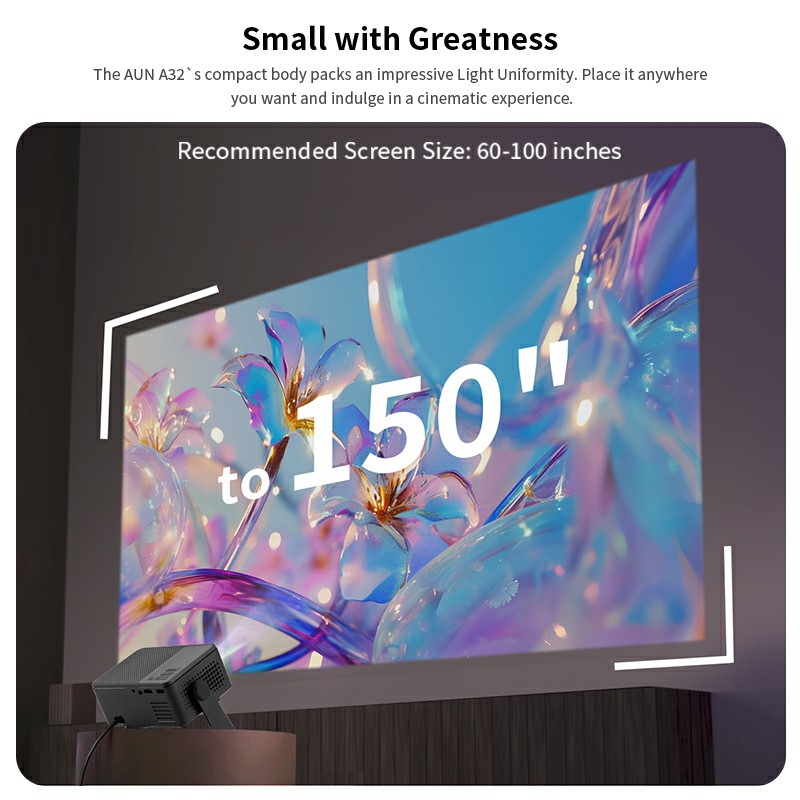 AUN A32 Pro Android 13 โปรเจคเ - Home Cinema Hdmi บทวิจารณ์และราคา