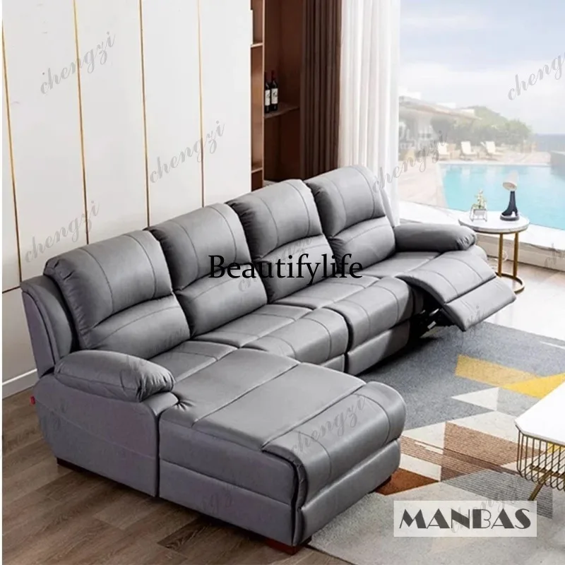 โซฟาหนังปรับเอนด้วยมือและระบบไ - Home Cinema Couch บทวิจารณ์และราคา