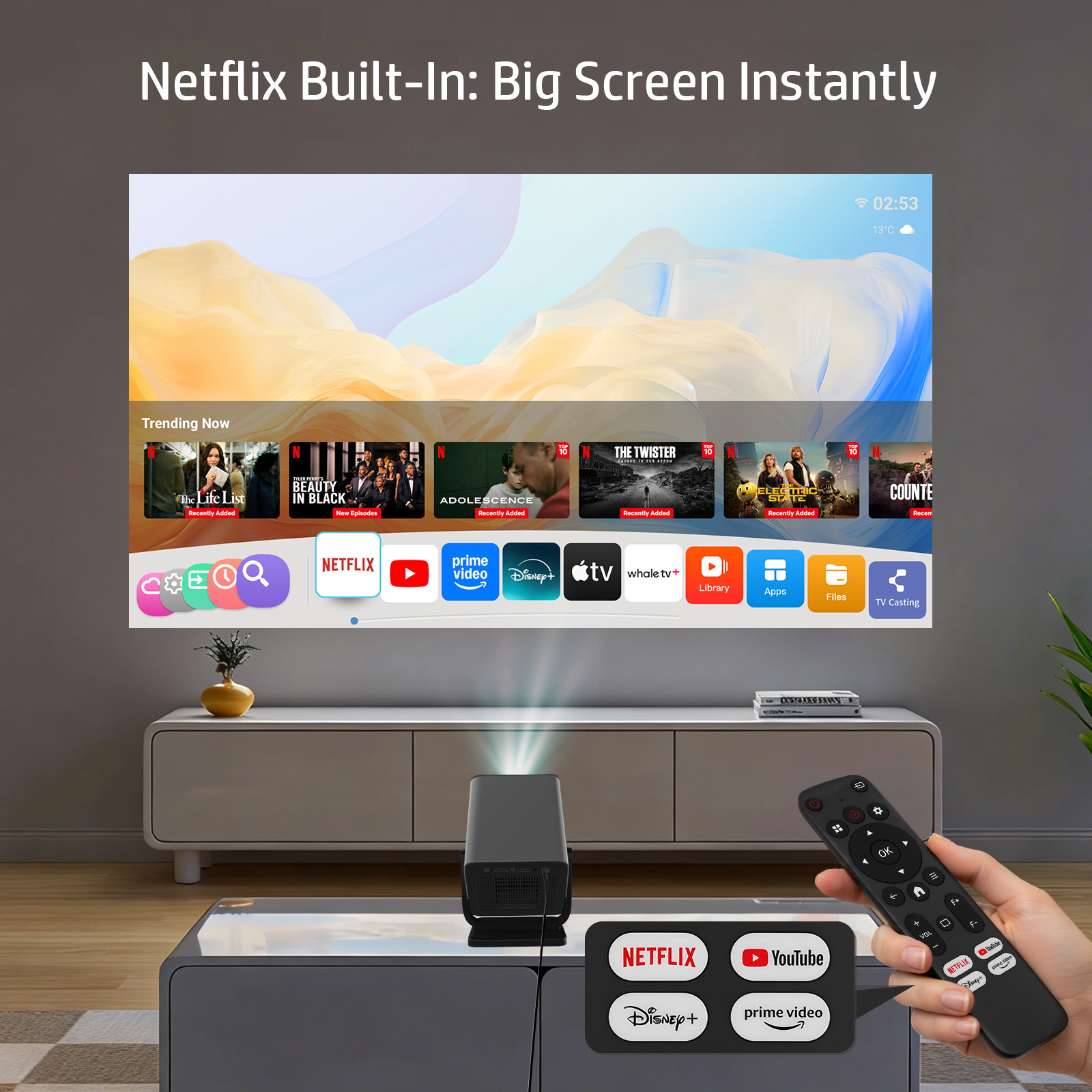 โปรเจคเตอร์ HP MC475 รองรับ Ne - Home Cinema Hdmi บทวิจารณ์และราคา
