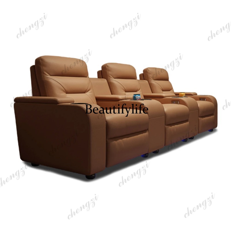 ชุดโซฟาหนังพร้อมที่นั่งปรับเอน - Home Cinema Couch บทวิจารณ์และราคา